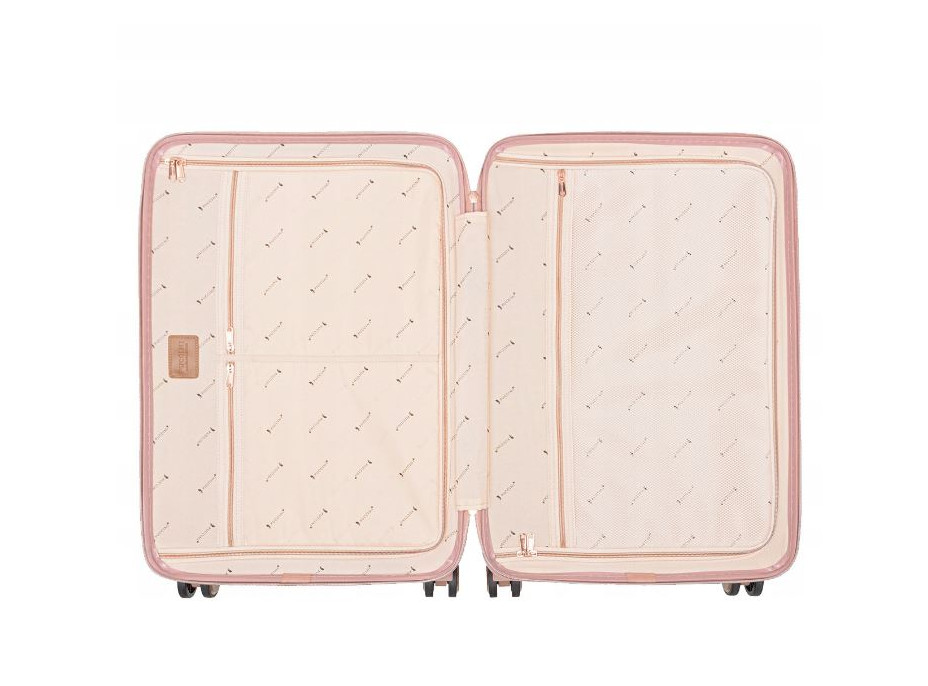 Moderní cestovní kufry MALIBU - růžové