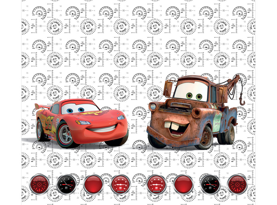 Dětský závěs DISNEY - CARS - kamarádi - 180x160 cm