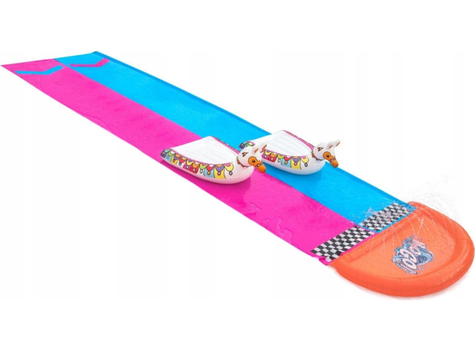 BESTWAY Dvojitá vodní skluzavka 549cm s kluzáky