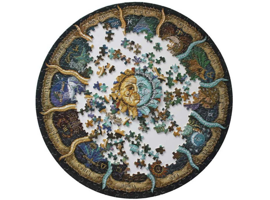 Kulaté puzzle Znamení zvěrokruhu 1000 dílků