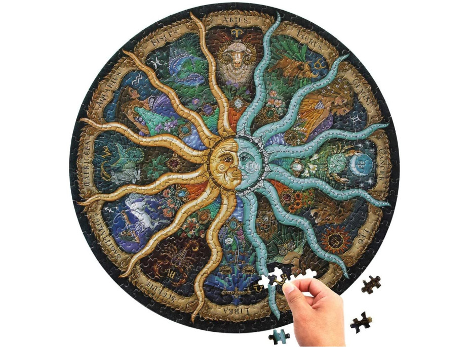 Kulaté puzzle Znamení zvěrokruhu 1000 dílků