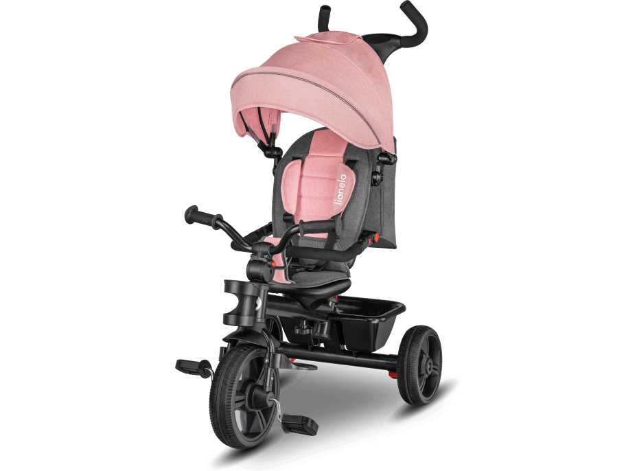 LIONELO Tříkolka 2v1 Haari Bubblegum