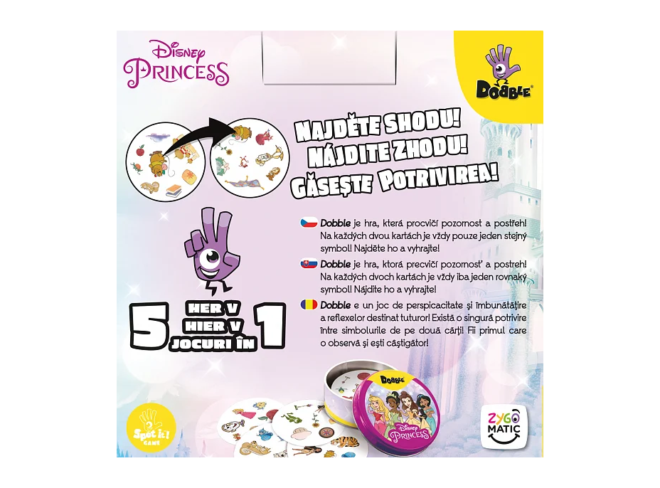 BLACKFIRE Dobble Disney Princezny