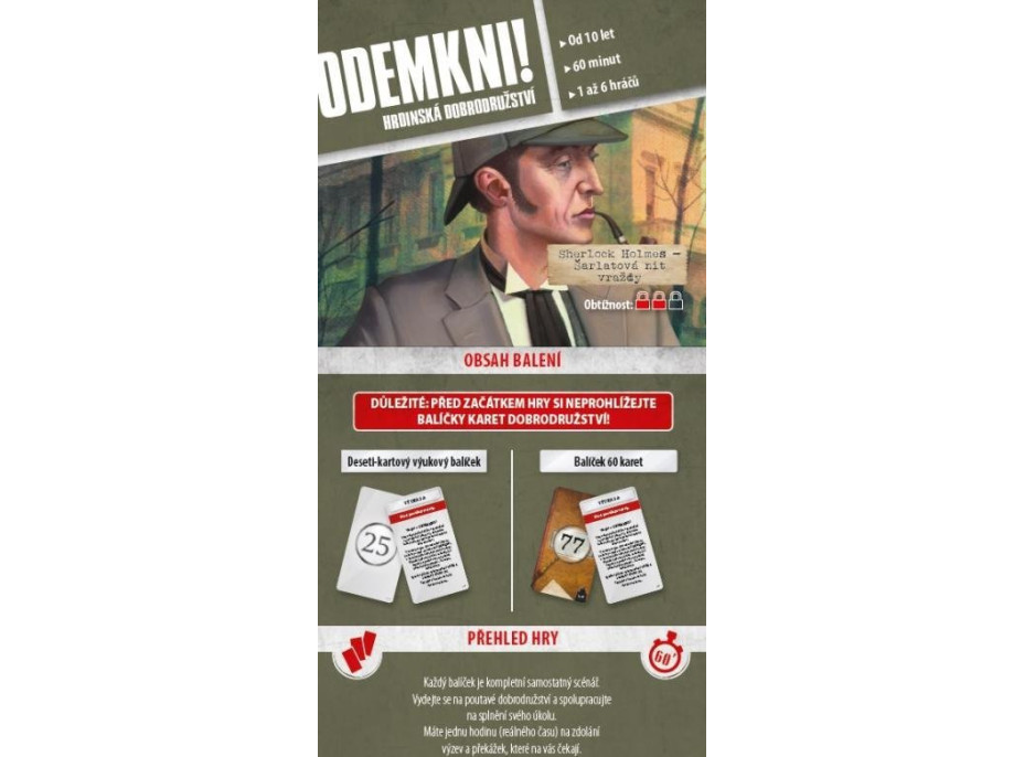 BLACKFIRE Odemkni! - Sherlock Holmes: Šarlatová nit vraždy