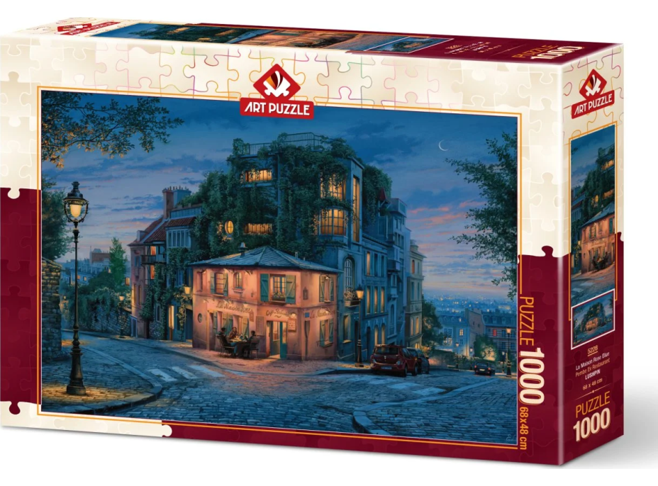 ART PUZZLE Puzzle La Maison Rose - Růžový dům 1000 dílků