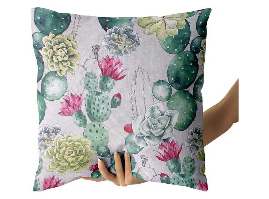 Povlak na polštář JESS 50x60 cm - Kvetoucí kaktusy