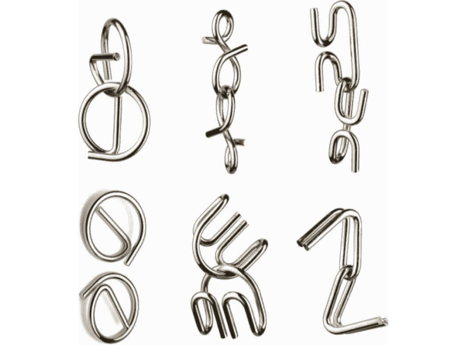 DJECO Crazix: Sada kovových hlavolamů 6ks