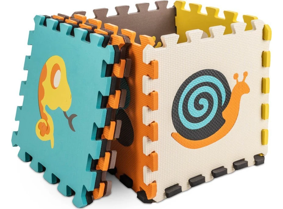 KIK Pěnové puzzle Barevná zvířátka (28x28)