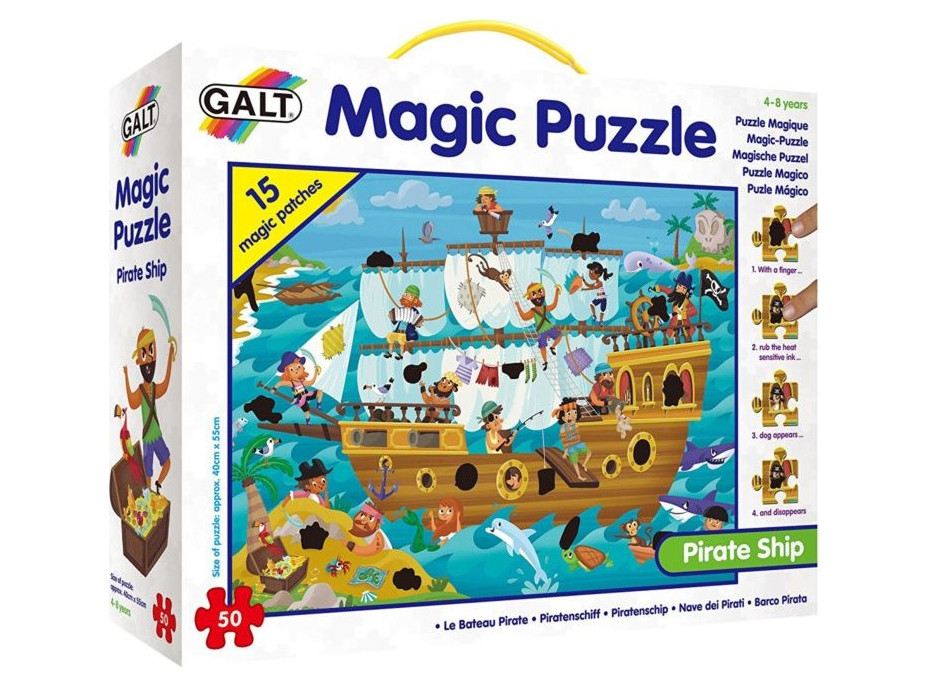 GALT Magické puzzle Pirátská loď 50 dílků