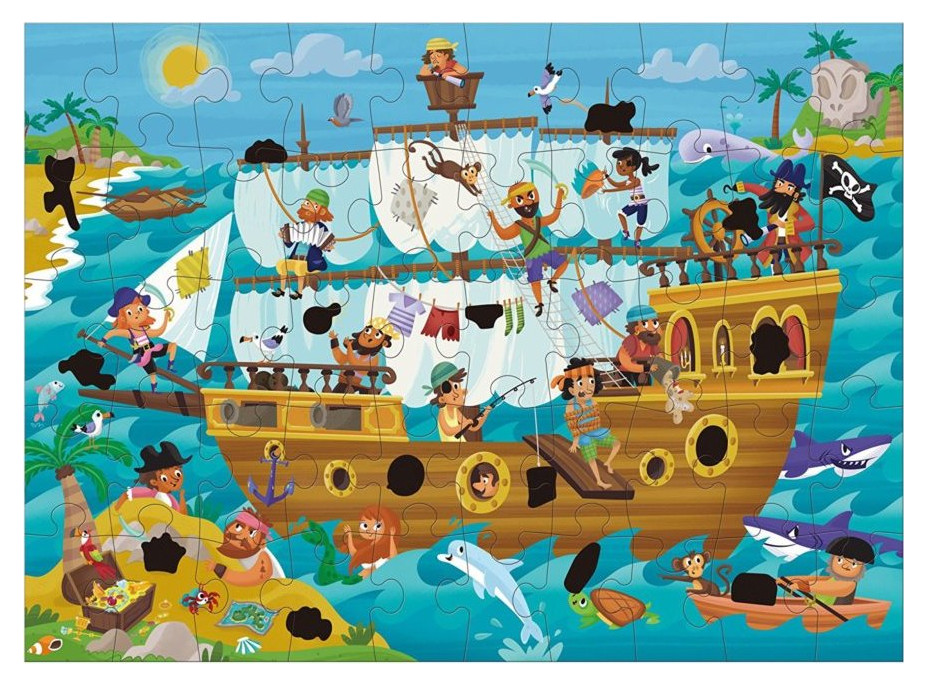 GALT Magické puzzle Pirátská loď 50 dílků