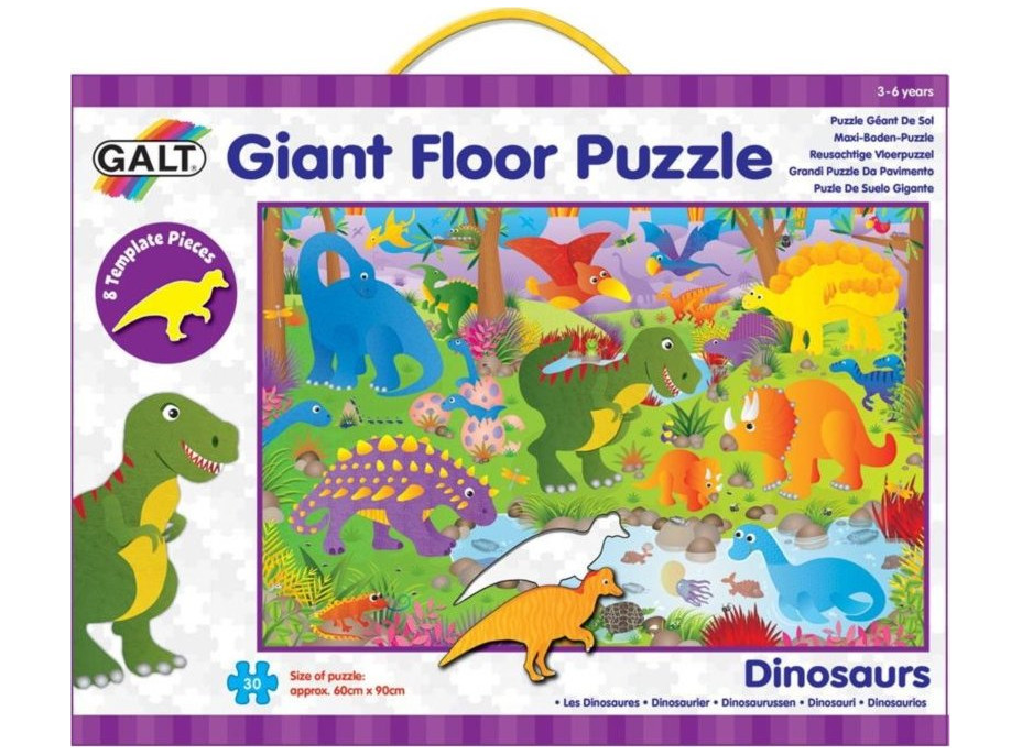 GALT Obří podlahové puzzle Dinosauři 30 dílků