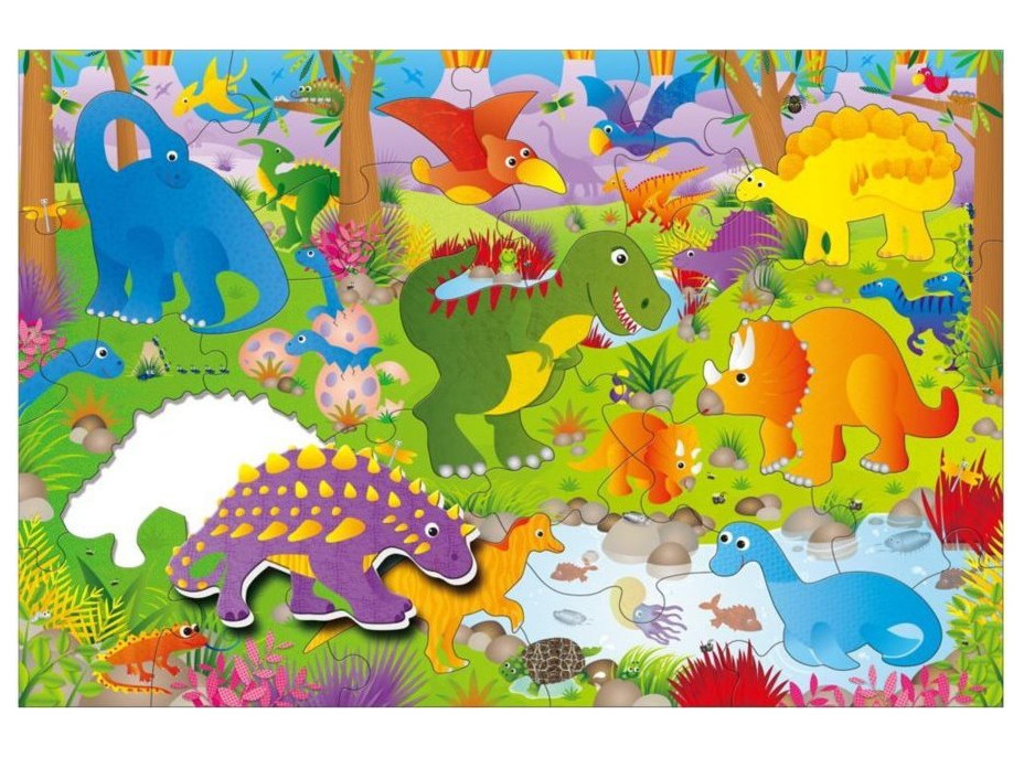 GALT Obří podlahové puzzle Dinosauři 30 dílků