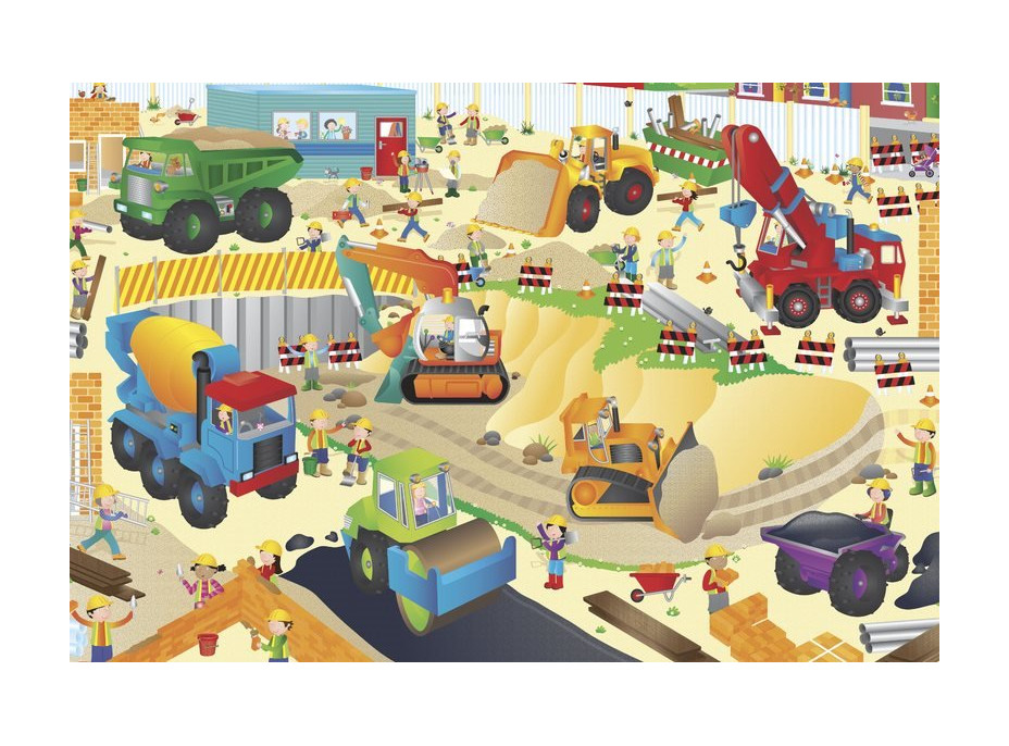 GALT Obří podlahové puzzle Staveniště 30 dílků