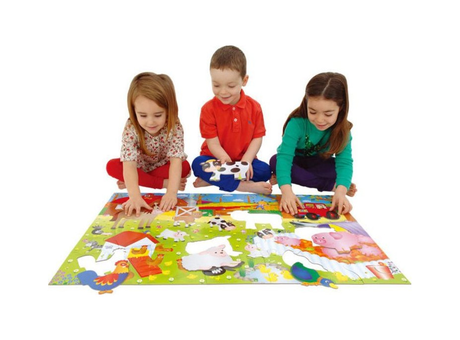 GALT Obří podlahové puzzle Farma 30 dílků