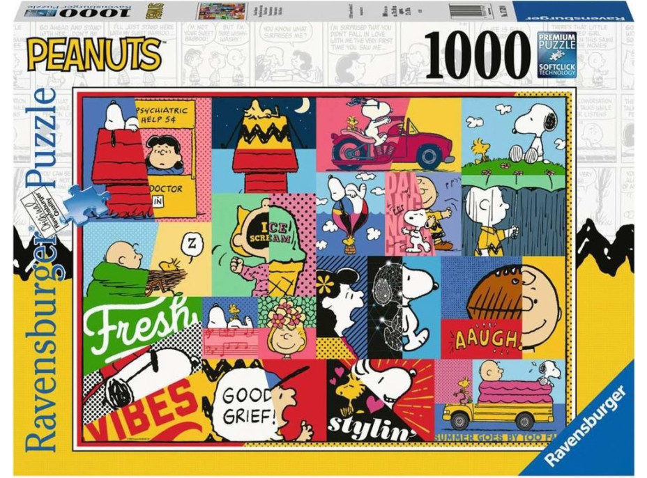 RAVENSBURGER Puzzle Peanuts momentka 1000 dílků