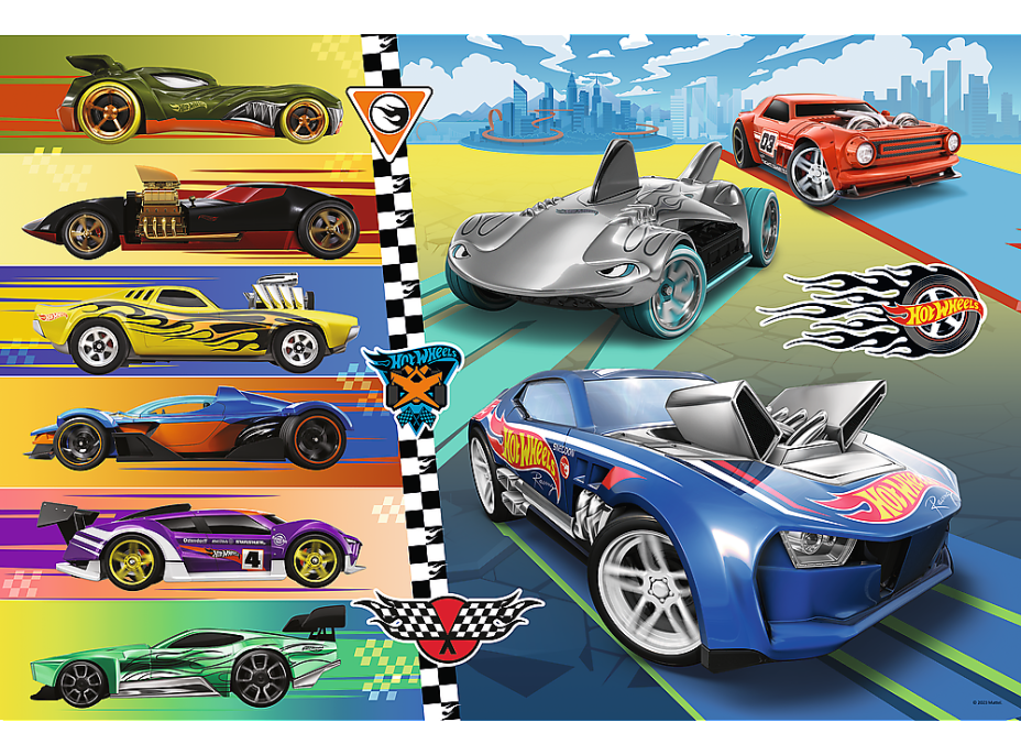 TREFL Puzzle Autíčka Hot Wheels MAXI 24 dílků