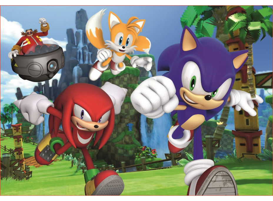 TREFL Puzzle Sonic: Dobrodružná jízda 4v1 (35,48,54,70 dílků)