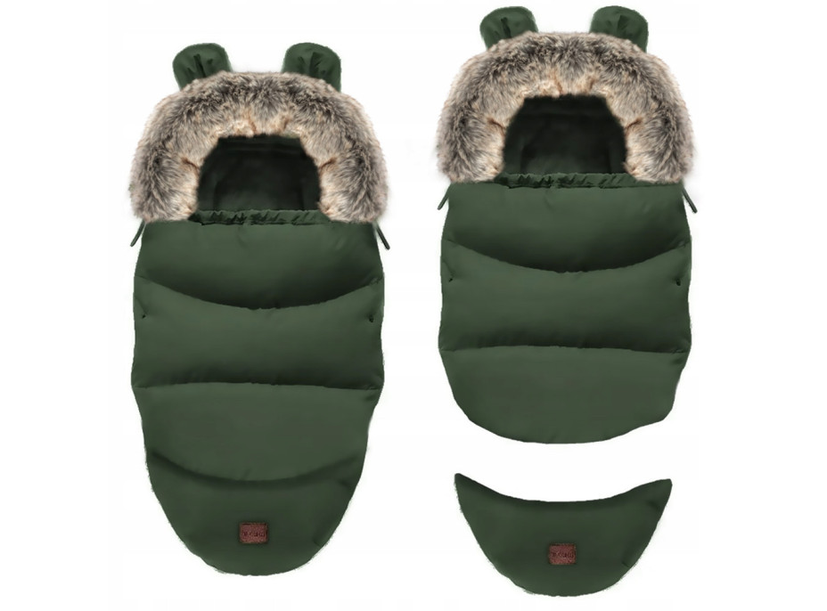 Rostoucí fusak do kočárku TEDDY GROW-UP - armádně zelený