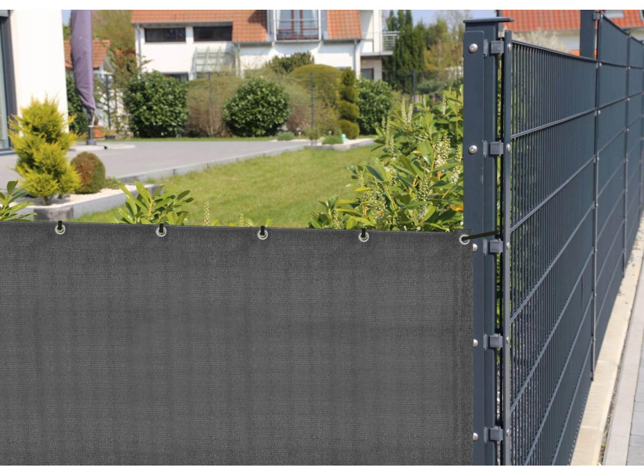 Clona na plot - 74x500 cm - šedá