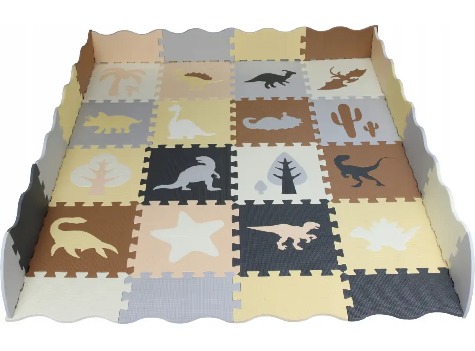 Matadi Pěnové puzzle Dinosauři s okraji (28x28)