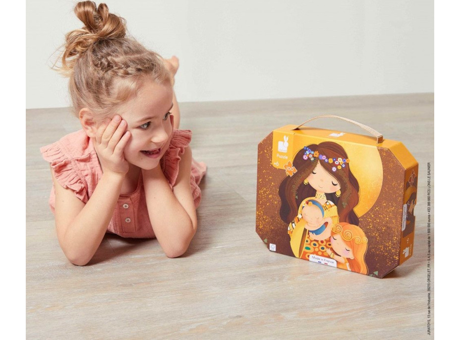JANOD Puzzle v kufříku Inspirováno Klimtem 100 dílků