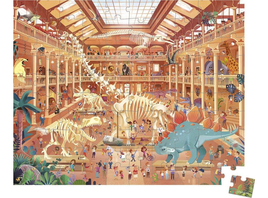 JANOD Puzzle v kufříku V muzeu 100 dílků