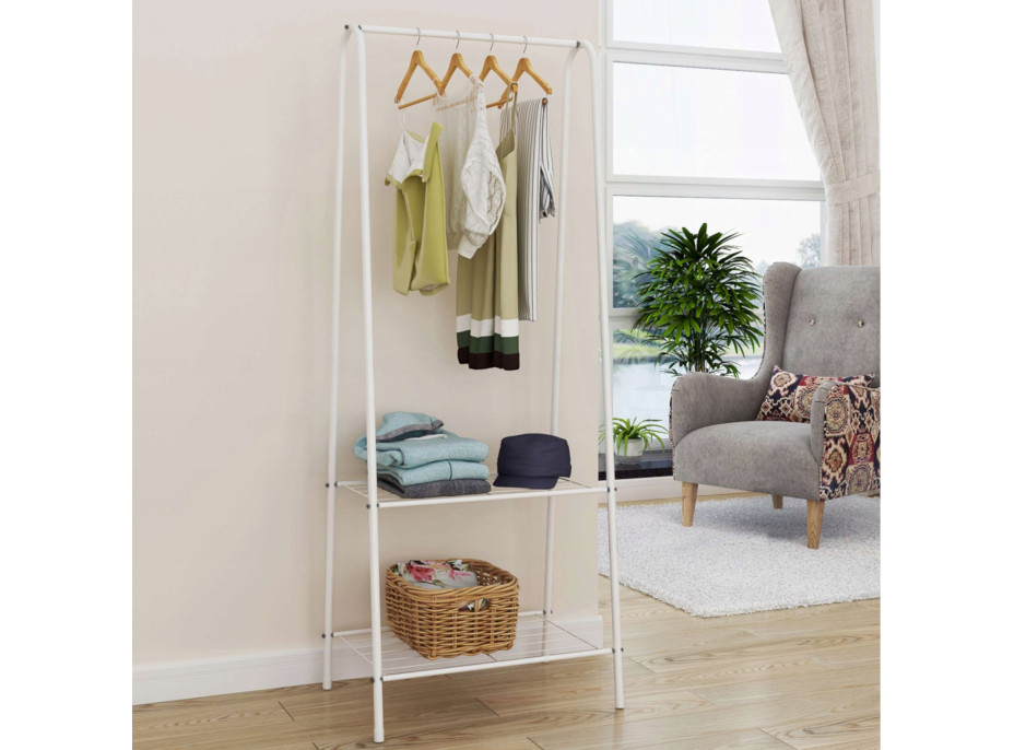 Bílý věšák OLIVIER