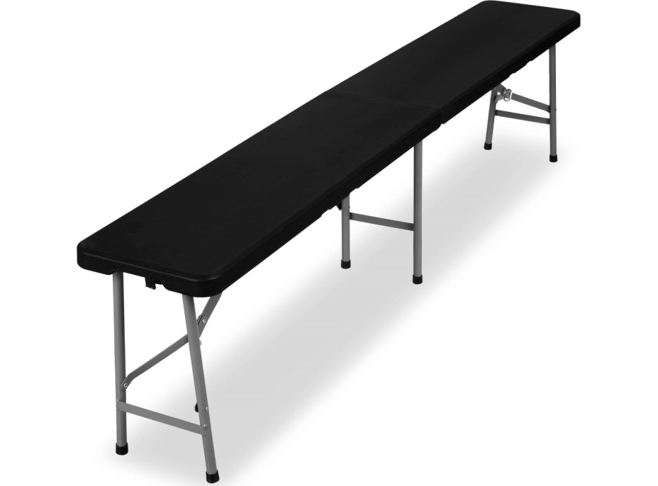 Cateringová lavice skládací 180 cm - černá