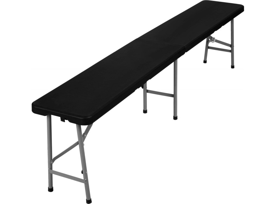Cateringová lavice skládací 180 cm - černá