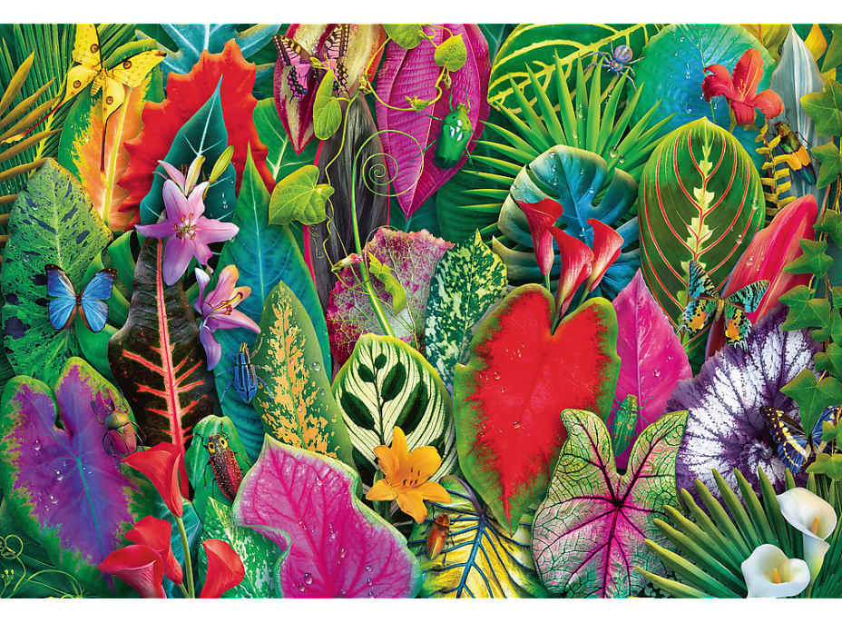 TREFL Puzzle UFT Blooming Paradise: Tropická zeleň 1500 dílků