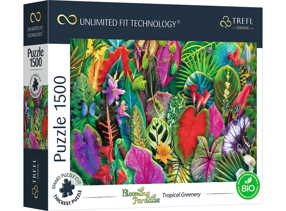 TREFL Puzzle UFT Blooming Paradise: Tropická zeleň 1500 dílků