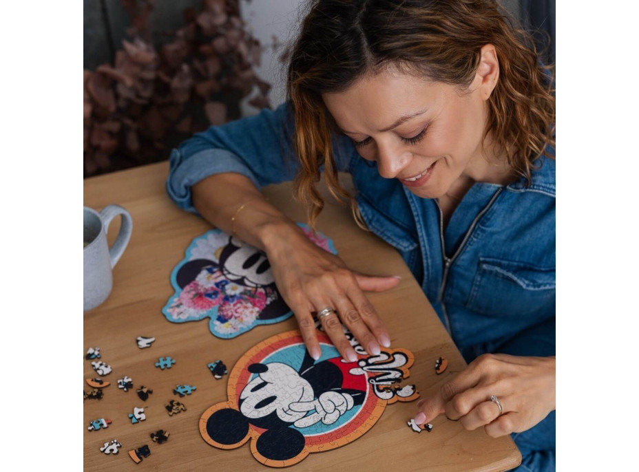 TREFL Wood Craft Origin puzzle Mickey Mouse Retro 160 dílků