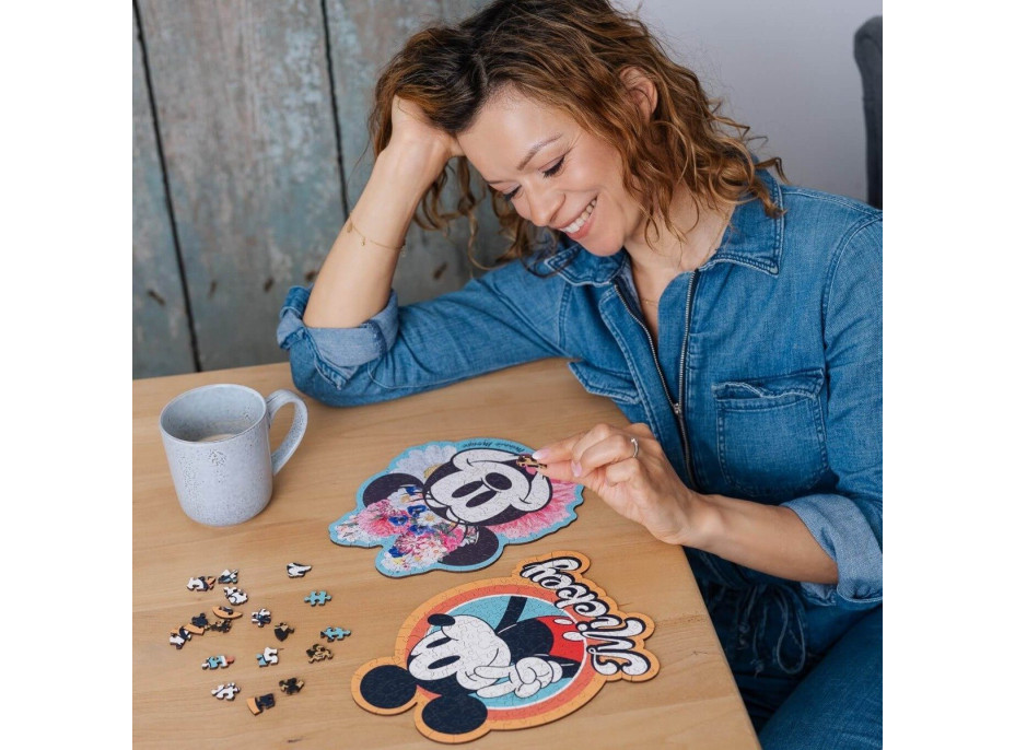 TREFL Wood Craft Origin puzzle Stylová Minnie 160 dílků