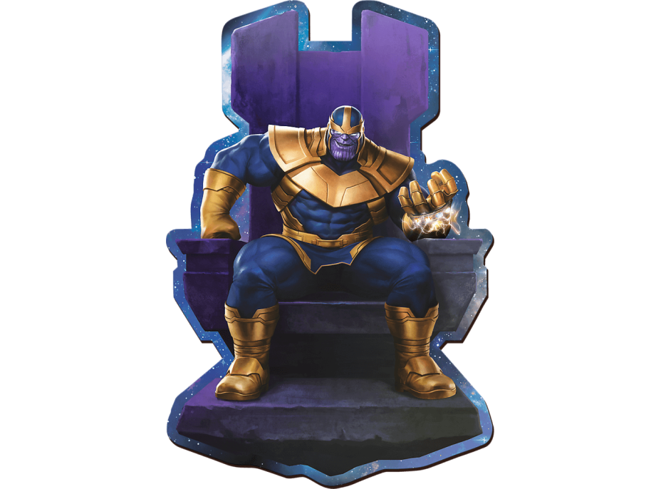 TREFL Wood Craft Origin puzzle Thanos na trůnu 160 dílků