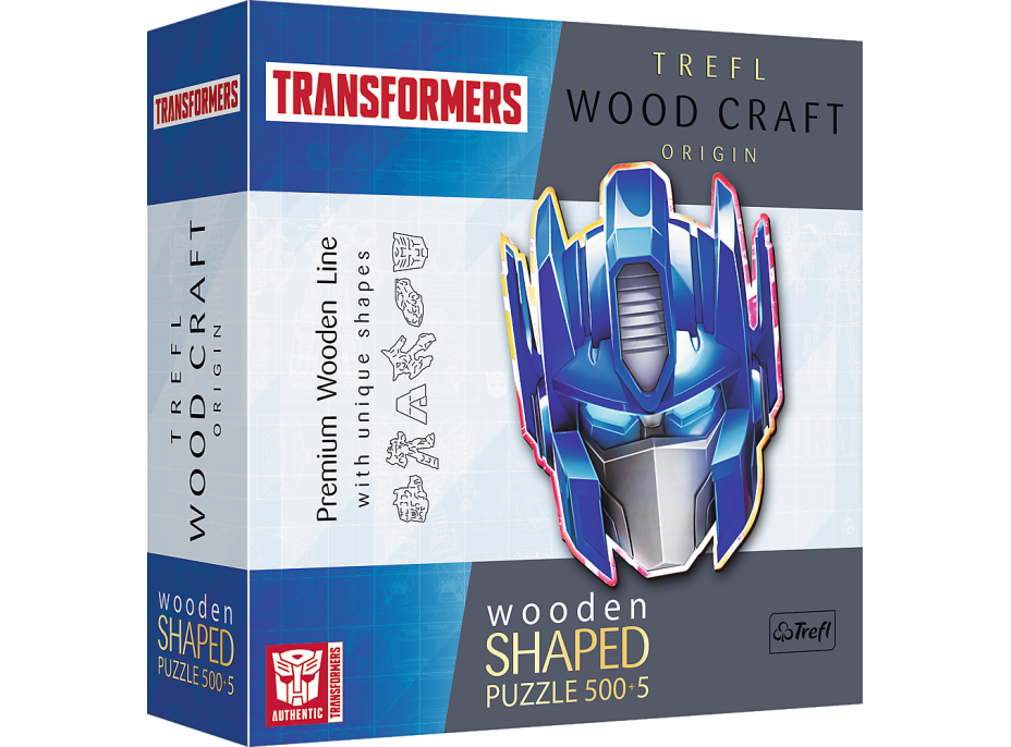 TREFL Wood Craft Origin puzzle Transformers: Optimus Prime 505 dílků