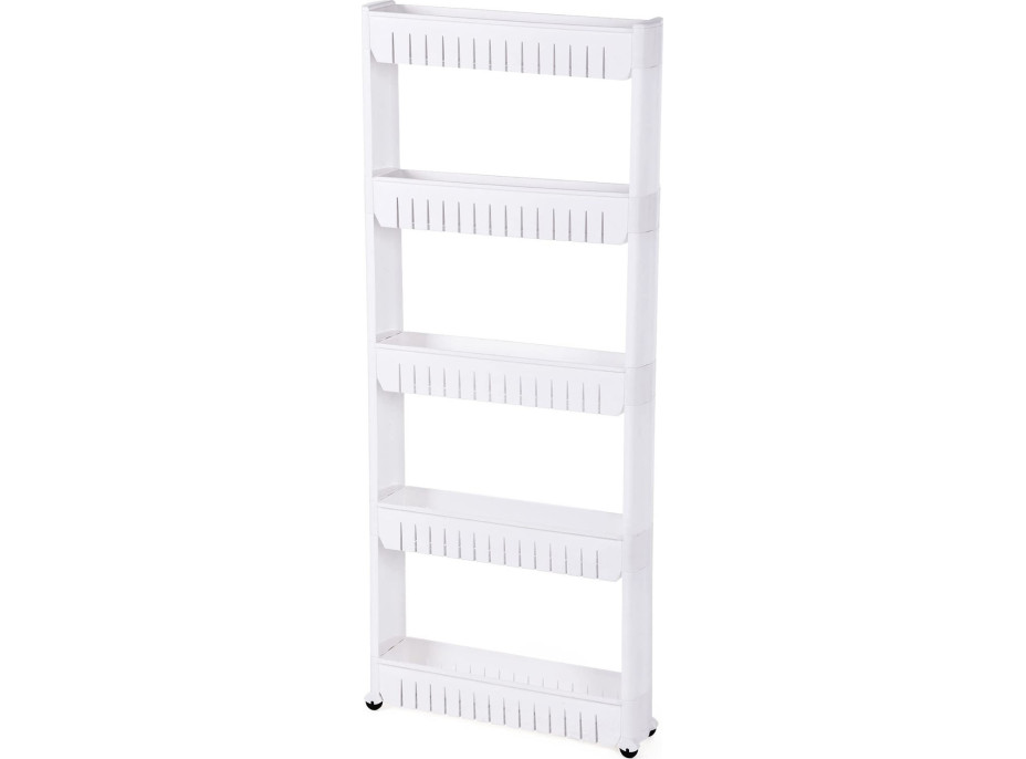 Bílý regál na kolečkách UWINA