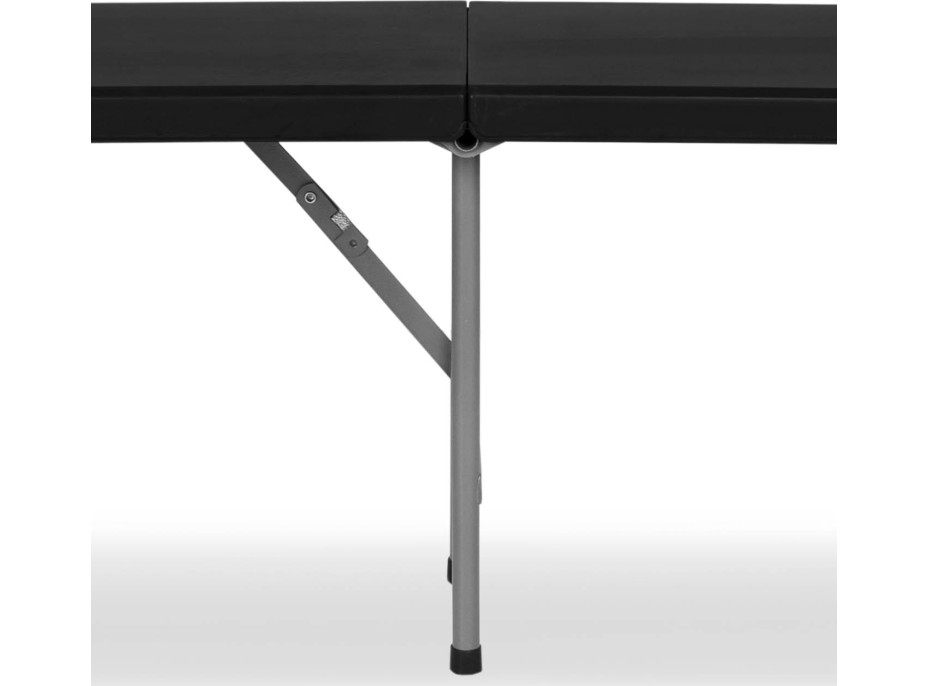 Cateringový set FETA BLACK - stůl 180 cm + 2 lavice