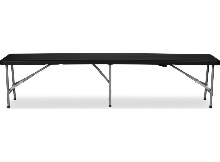 Cateringový set FETA BLACK - stůl 180 cm + 2 lavice