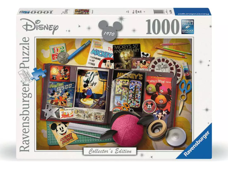 RAVENSBURGER Puzzle Disney: 1970 Mickeyho výročí 1000 dílků