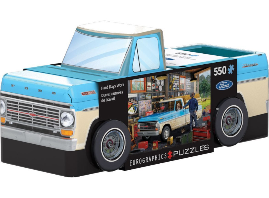 EUROGRAPHICS Puzzle v plechové krabičce Pickup Truck 550 dílků