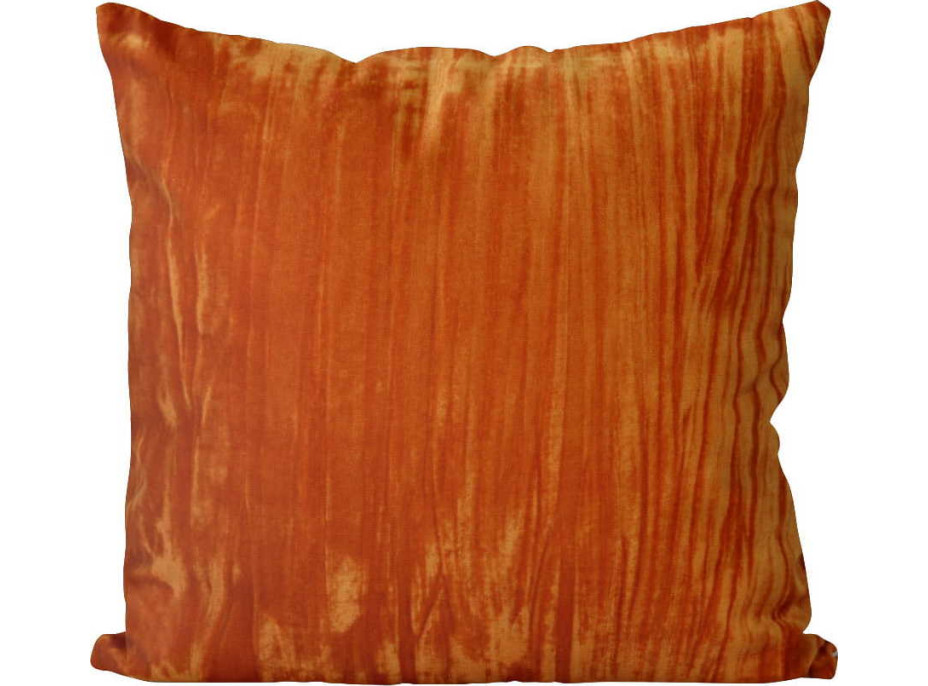 Povlak na polštář VELVET STYLE 45x45 cm - oranžový