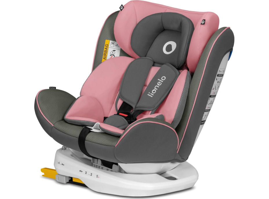 LIONELO Autosedačka Bastiaan Isofix 0-36 kg Pink Baby