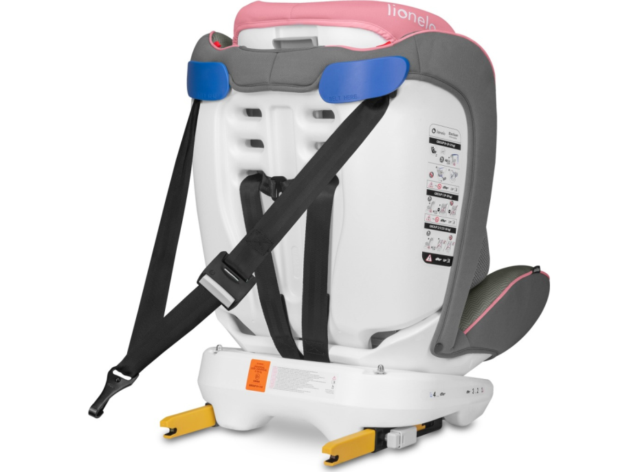 LIONELO Autosedačka Bastiaan Isofix 0-36 kg Pink Baby