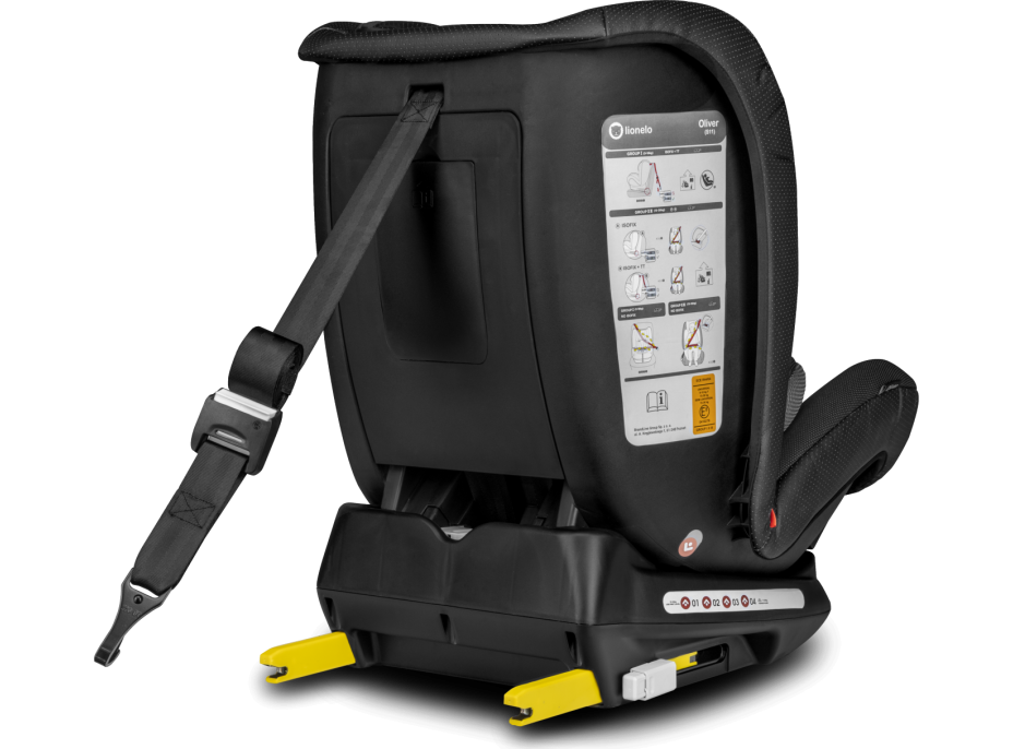 LIONELO Autosedačka Oliver Isofix 9-36 kg Black