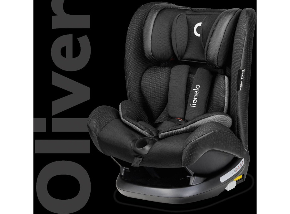 LIONELO Autosedačka Oliver Isofix 9-36 kg Black