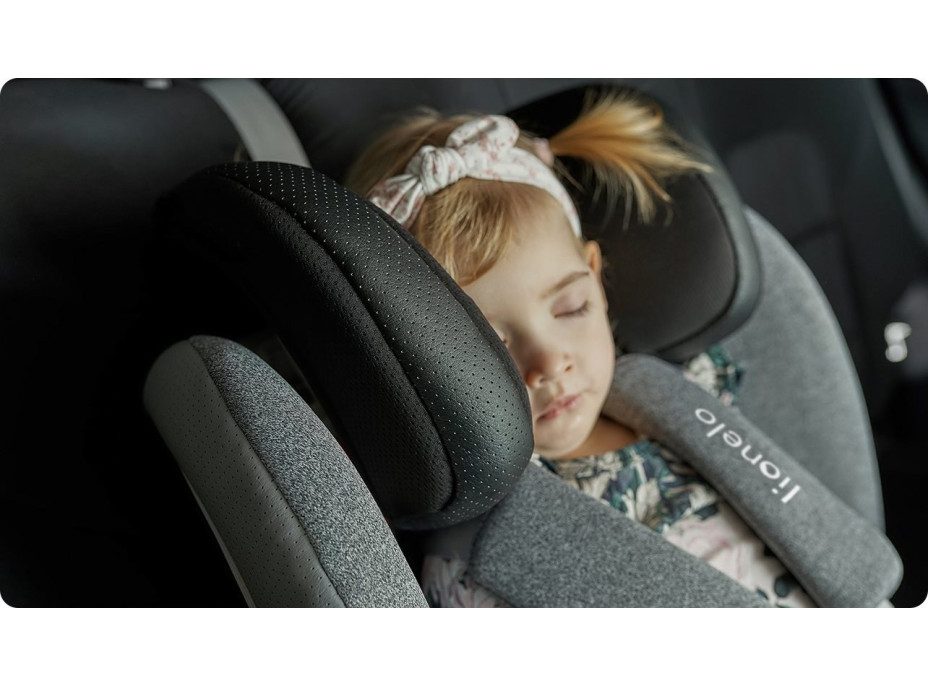LIONELO Autosedačka Oliver Isofix 9-36 kg Black