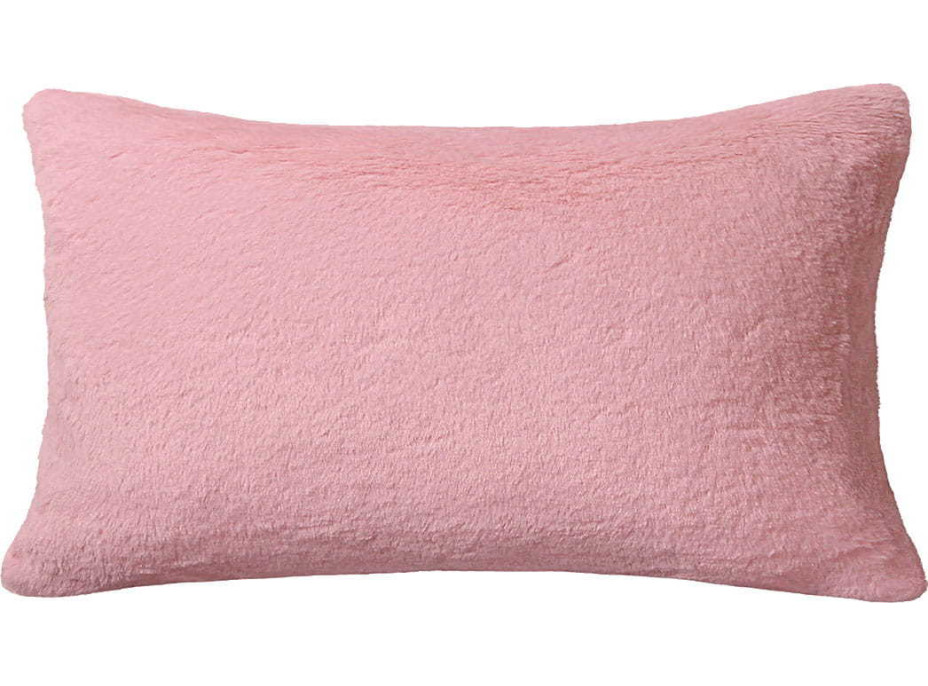 Povlak na polštář RABBIT FUR 50x30 cm - růžový