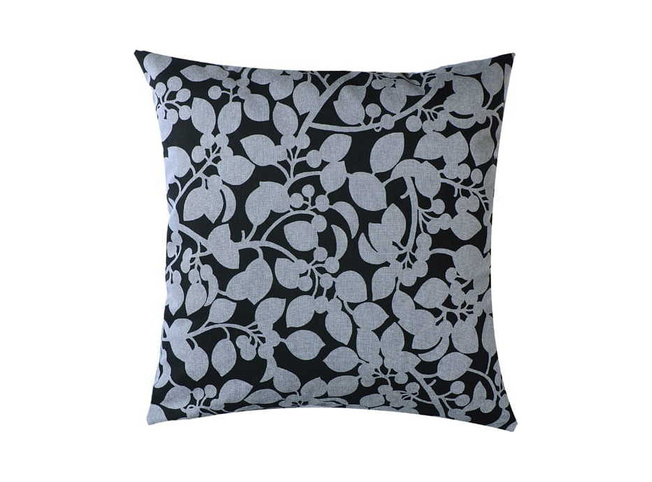 Povlak na polštář FOLIUM Květy 40x40 cm - šedý