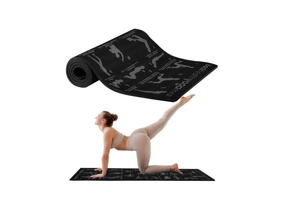 Fitness podložka na jógu s cvičebním plánem 22974