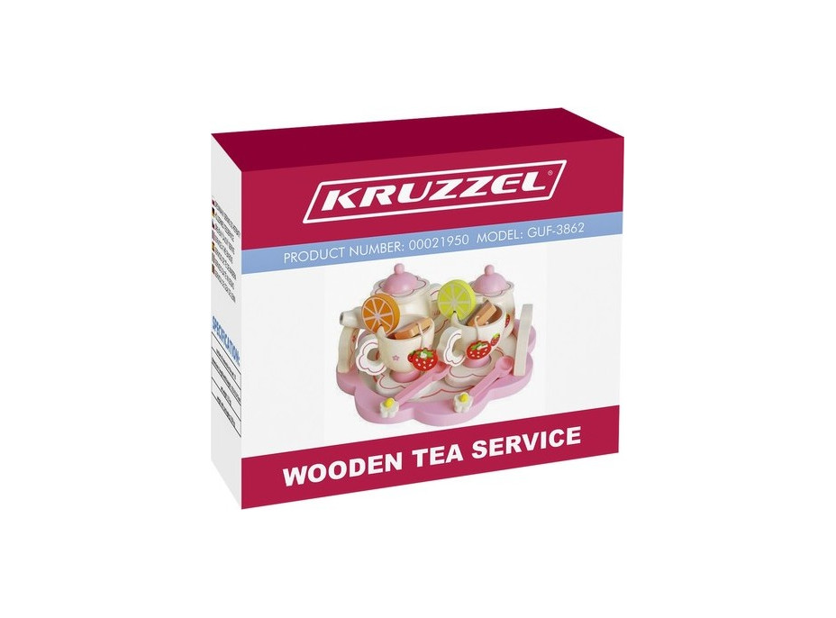 Dřevěný čajový servis Kruzzel 21950